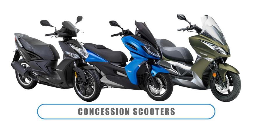 Concessions scooter Kymco